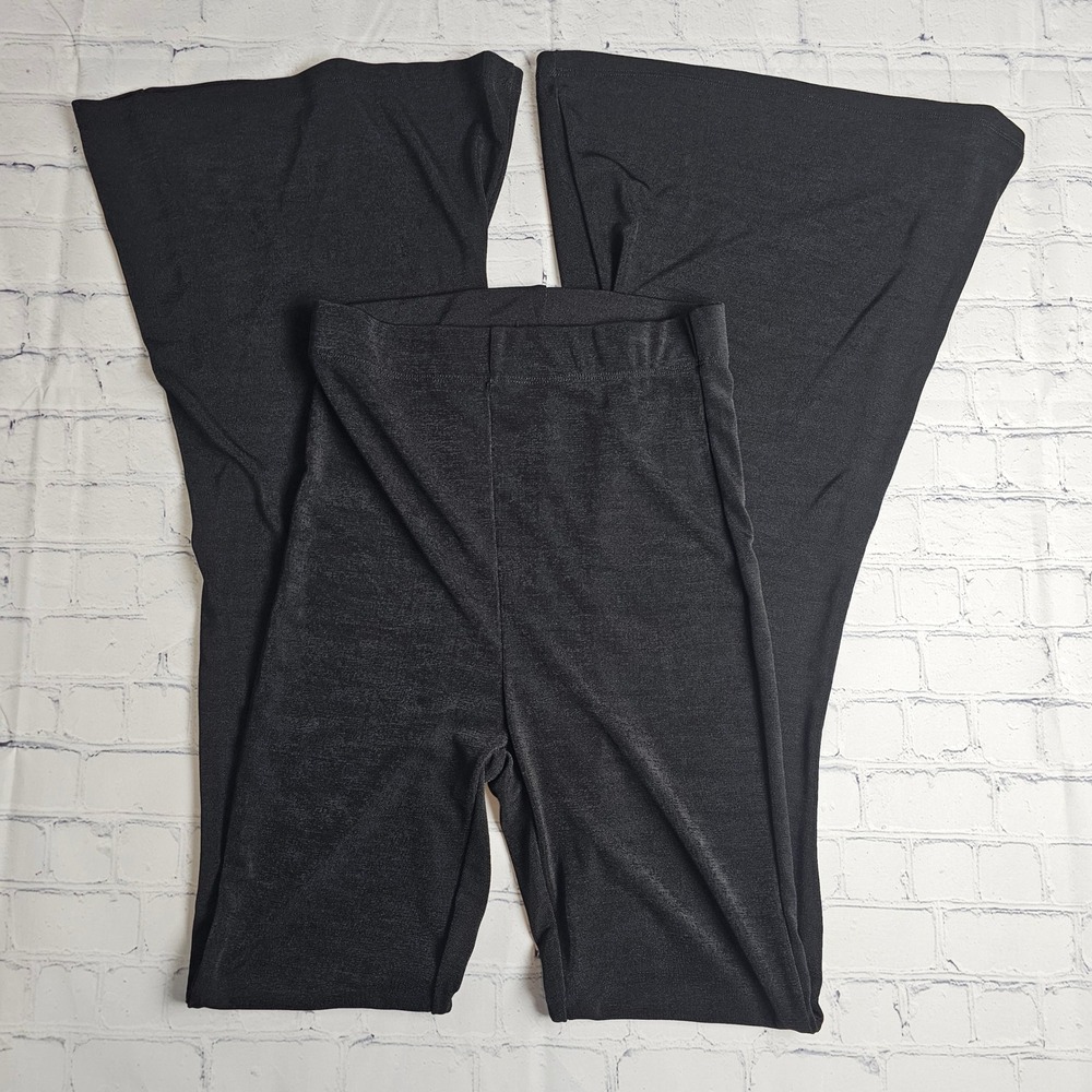 Dilvin Black High Waisted Flare Bell Bottom Leggings Womens‎ Size Medium M